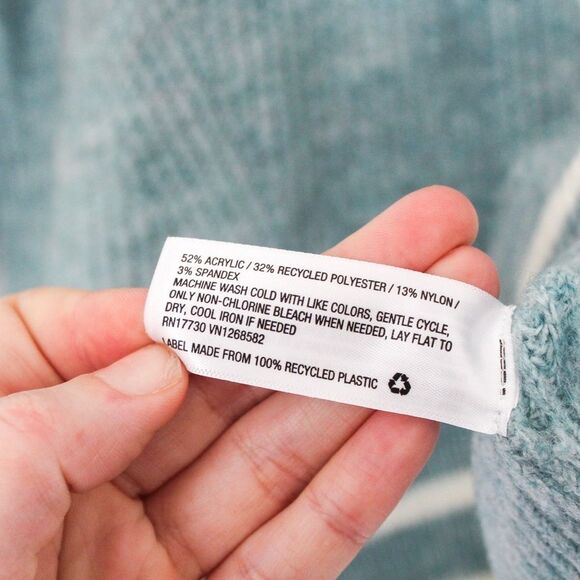 A New Day Oversized Varsity Blue Button Front Cardigan Small - Picture 8 of 8